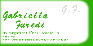 gabriella furedi business card